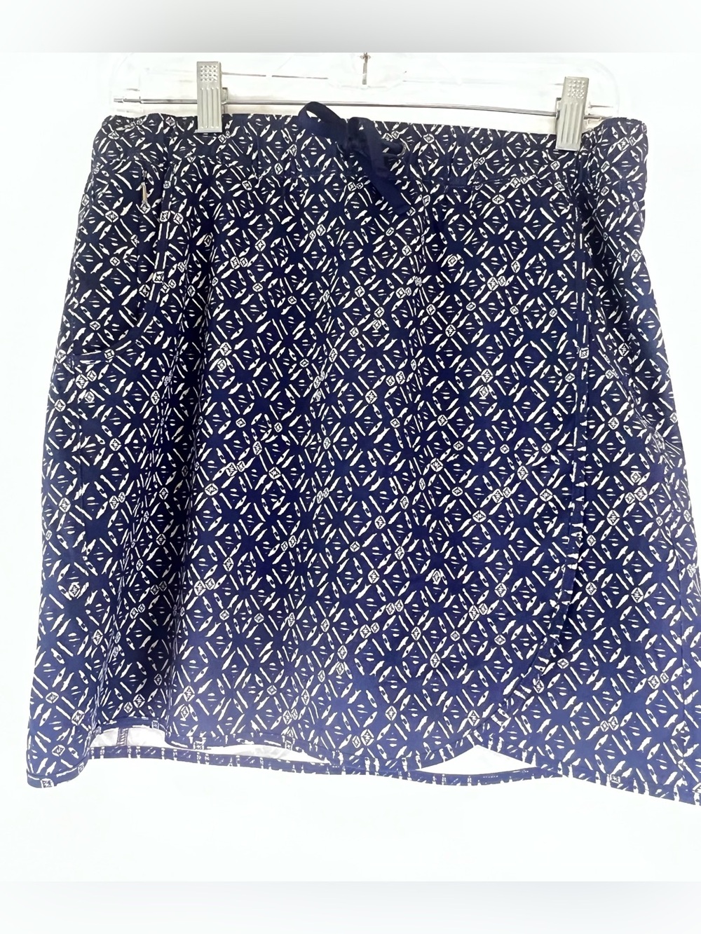 Patagonia Navy Geometric Fleetwith Skort Med Gorpcore Preppy Outdoor Hiking